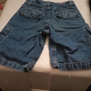 Levi's Dark Blue Cargo Shorts Red Tab 1990s Vintage Y2k